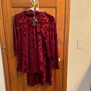 🎄Matilda Jane Mommy and Me Red Floral Kids Dress 🎄